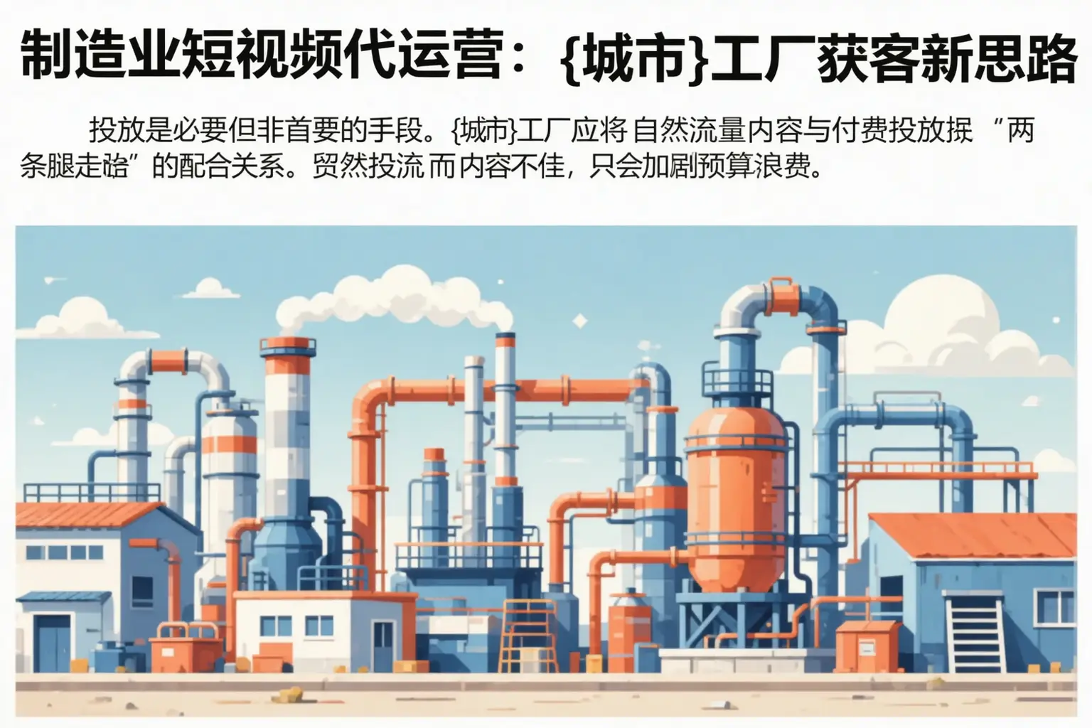 制造业短视频代运营：瀍河工厂获客新思路